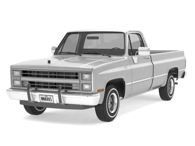 generic pickup truck 1 Modelo 3D .c4d .max .obj .3ds .fbx .stl .blend 