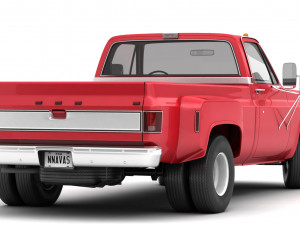generic dually pickup truck 2 Modello 3D