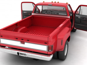 generic dually pickup truck 2 Modello 3D