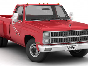 generic dually pickup truck 2 Modello 3D