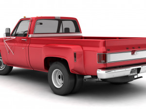 generic dually pickup truck 2 Modello 3D