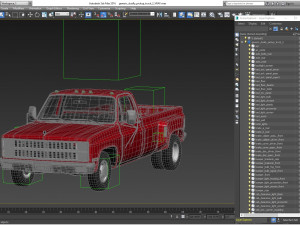 generic dually pickup truck 2 Modello 3D