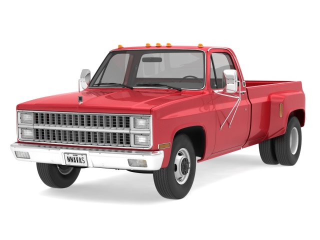 generic dually pickup truck 2 Modello 3D .c4d .max .obj .3ds .fbx .stl .blend 