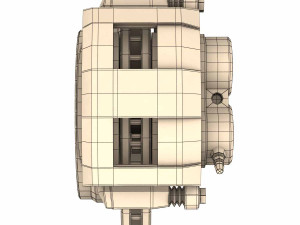 car disc brake dual piston Modelo 3D