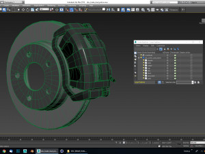 car disc brake dual piston Modelo 3D
