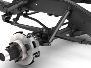 pickup truck chassis 4wd 3D Model