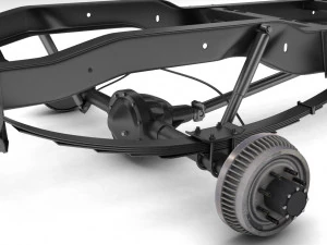 pickup truck chassis 4wd 3D Model