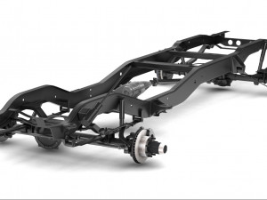 pickup truck chassis 4wd Modelo 3D