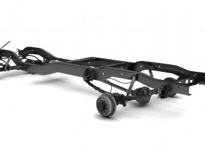 pickup truck chassis 4wd Modelo 3D