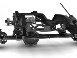 pickup truck chassis 4wd 3D Model