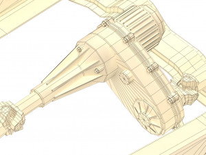 pickup truck chassis 4wd Modelo 3D