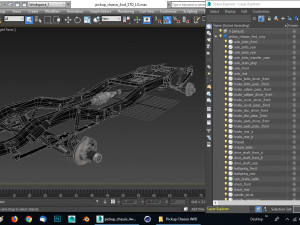 pickup truck chassis 4wd Modelo 3D
