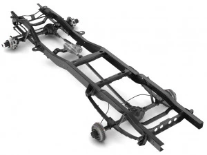 pickup truck chassis 4wd 3D Model