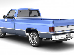 generic pickup truck 3 Model 3D
