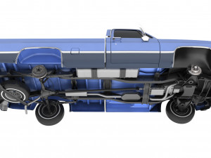 generic pickup truck 3 Model 3D