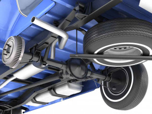 generic pickup truck 3 Model 3D