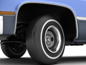 generic pickup truck 3 Model 3D