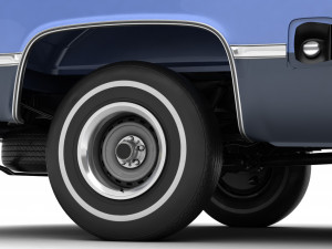 generic pickup truck 3 Model 3D