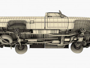 generic pickup truck 3 Model 3D