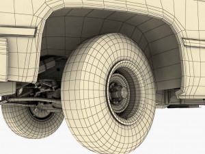 generic pickup truck 3 Model 3D