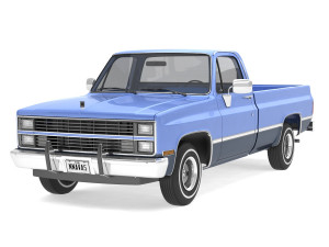 generic pickup truck 3 3D Model