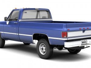 Generic pickup truck 4 Model 3D