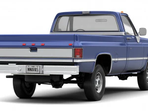 Generic pickup truck 4 3D Model