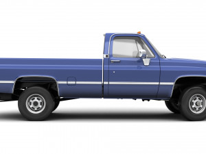 Generic pickup truck 4 Model 3D
