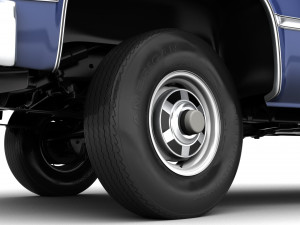 Generic pickup truck 4 Model 3D