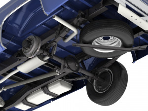 Generic pickup truck 4 Model 3D