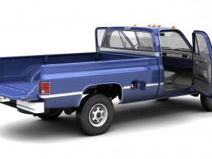 Generic pickup truck 4 Model 3D
