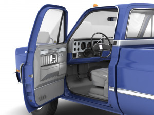 Generic pickup truck 4 Model 3D