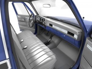 Generic pickup truck 4 Model 3D