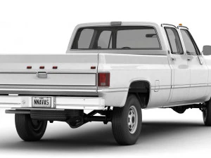 generic 4wd pickup truck 5 3D Model