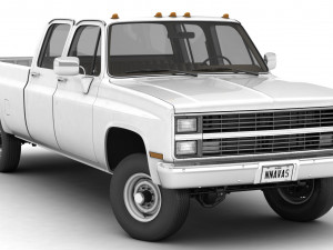 generic 4wd pickup truck 5 3D Модель