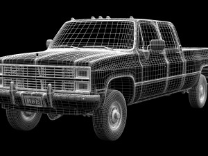 generic 4wd pickup truck 5 3D Модель