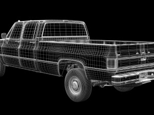 generic 4wd pickup truck 5 3D Модель