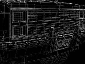 generic 4wd pickup truck 5 3D Model