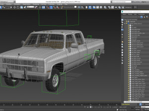 generic 4wd pickup truck 5 3D Модель