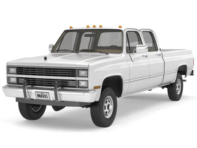 generic 4wd pickup truck 5 3D Модель .c4d .max .obj .3ds .fbx .stl .blend