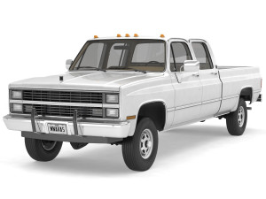 generic 4wd pickup truck 5 3D Model