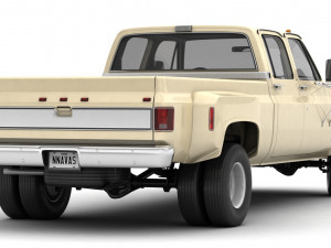 generic 4wd dually pickup truck 6 Modèle 3D