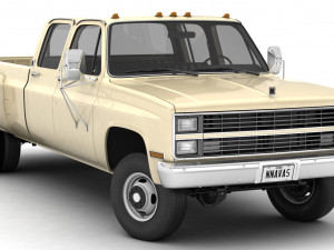 generic 4wd dually pickup truck 6 Modèle 3D