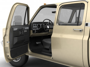 generic 4wd dually pickup truck 6 Modèle 3D