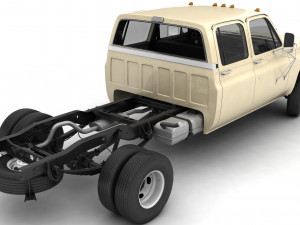 generic 4wd dually pickup truck 6 Modèle 3D