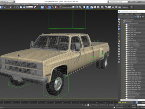 generic 4wd dually pickup truck 6 Modèle 3D