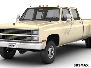 generic 4wd dually pickup truck 6 Modèle 3D
