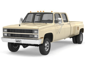 generic 4wd dually pickup truck 6 3D Model