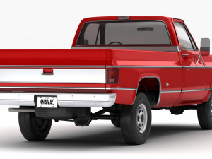 Generic pickup truck 7 3D-Modell