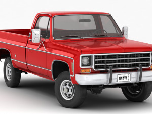 Generic pickup truck 7 3D-Modell